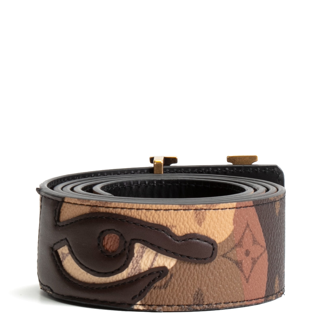 LOUIS VUITTON x Kid Super LV Initials Reversible Belt - Sand Camouflage
