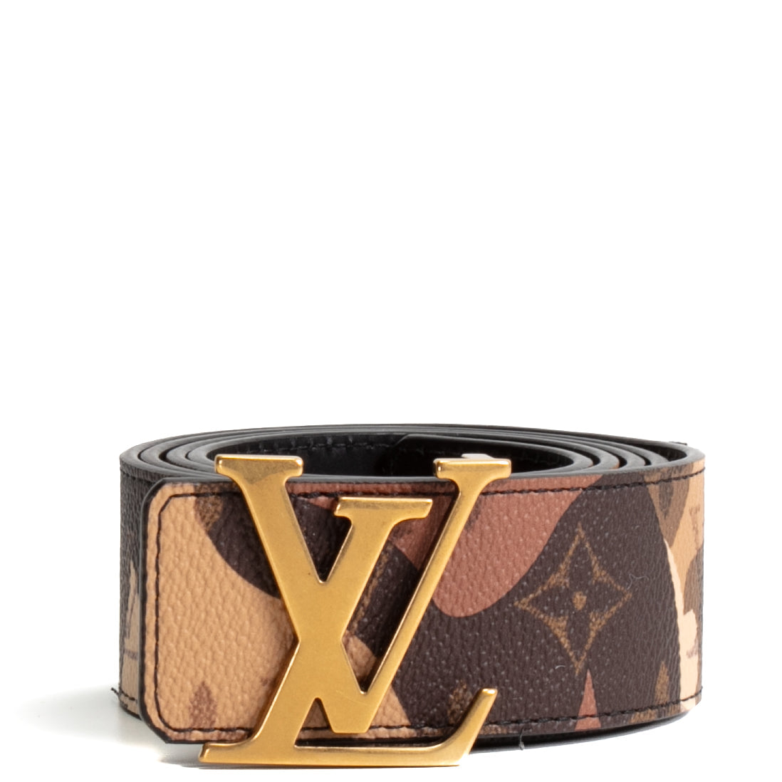 LOUIS VUITTON x Kid Super LV Initials Reversible Belt - Sand Camouflage