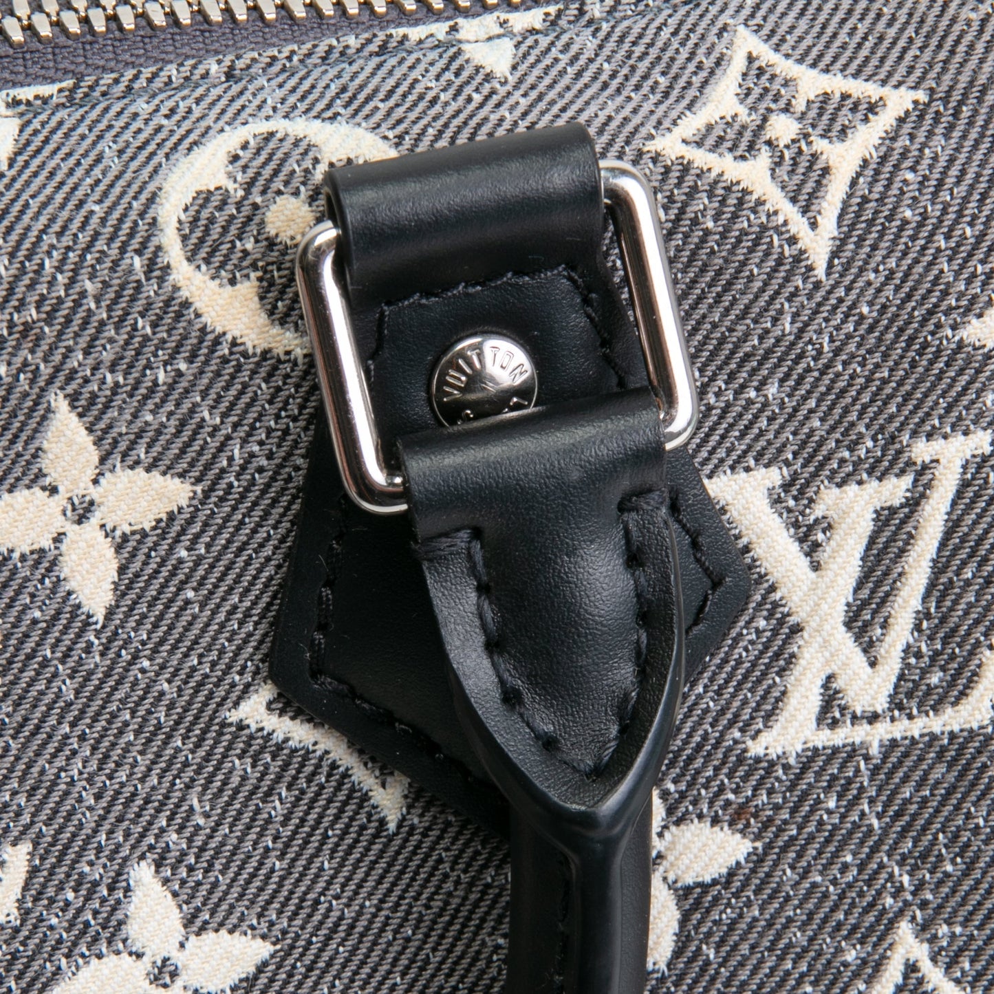 LOUIS VUITTON Monogram Jacquard Denim Speedy Bandouliere 25 - Dark Gray