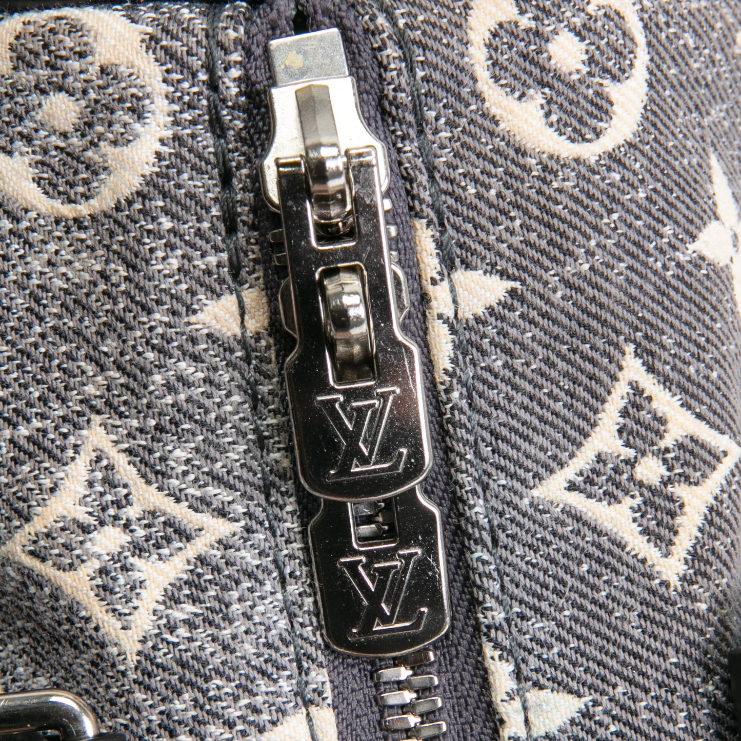 LOUIS VUITTON Monogram Jacquard Denim Speedy Bandouliere 25 - Dark Gray