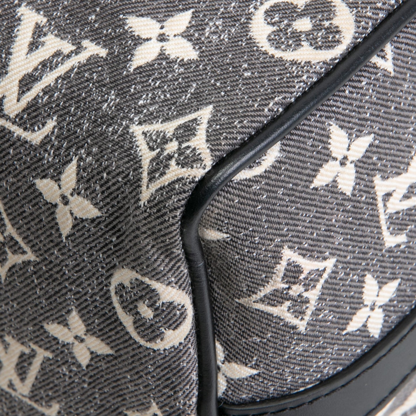 LOUIS VUITTON Monogram Jacquard Denim Speedy Bandouliere 25 - Dark Gray