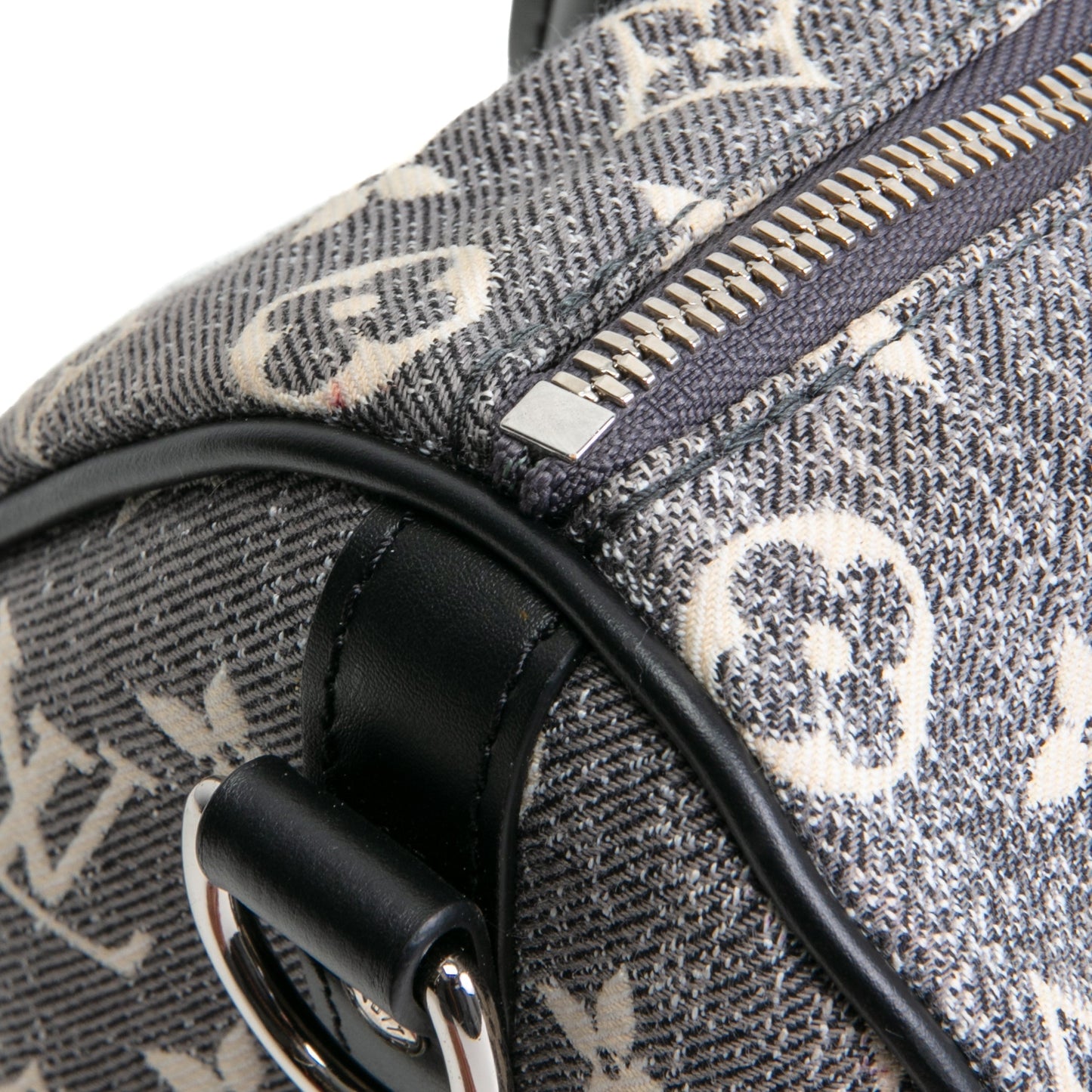 LOUIS VUITTON Monogram Jacquard Denim Speedy Bandouliere 25 - Dark Gray