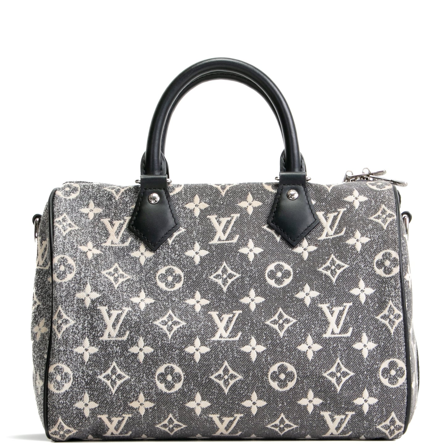 LOUIS VUITTON Monogram Jacquard Denim Speedy Bandouliere 25 - Dark Gray