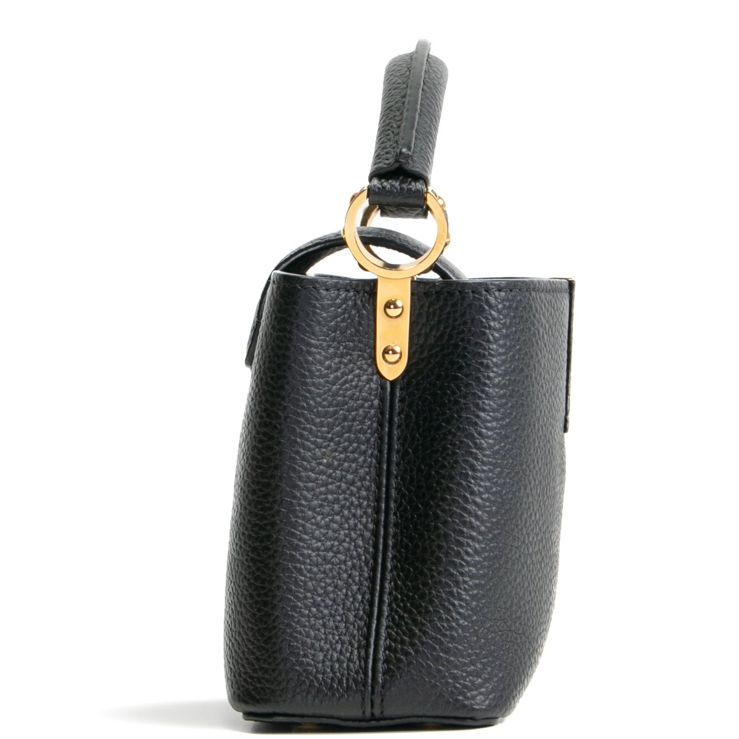 LOUIS VUITTON Taurillon Leather Capucines Mini - Black