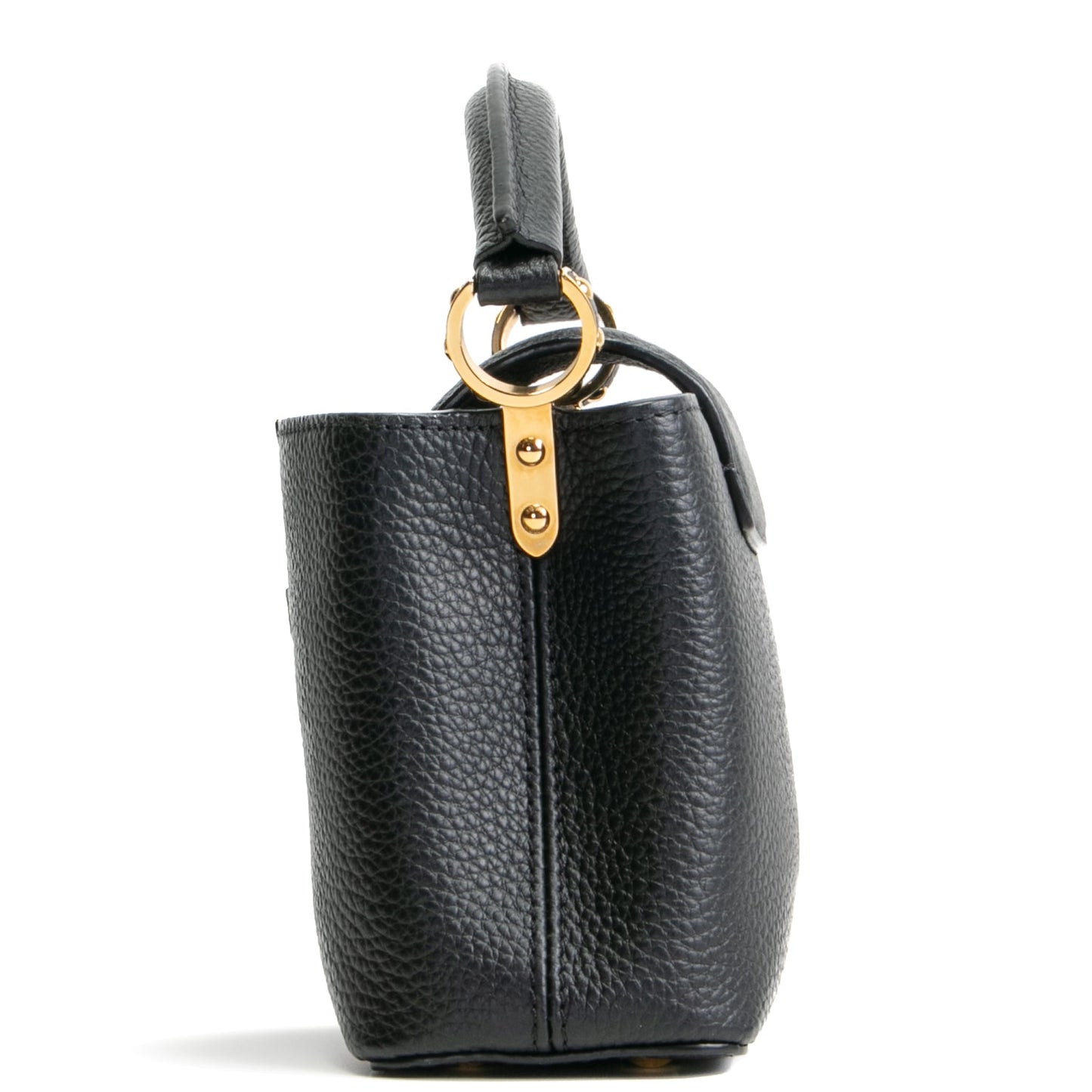 LOUIS VUITTON Taurillon Leather Capucines Mini - Black