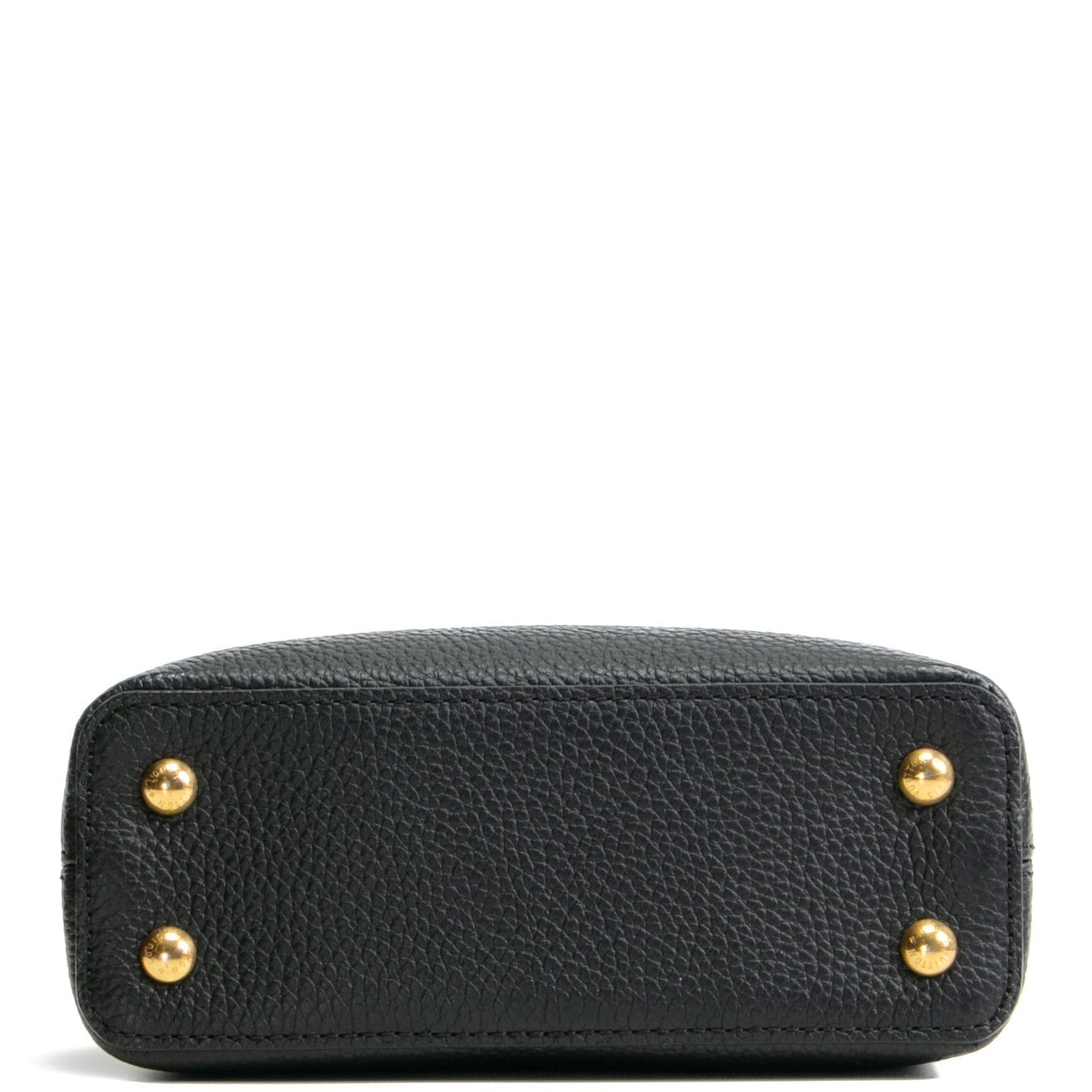 LOUIS VUITTON Taurillon Leather Capucines Mini - Black