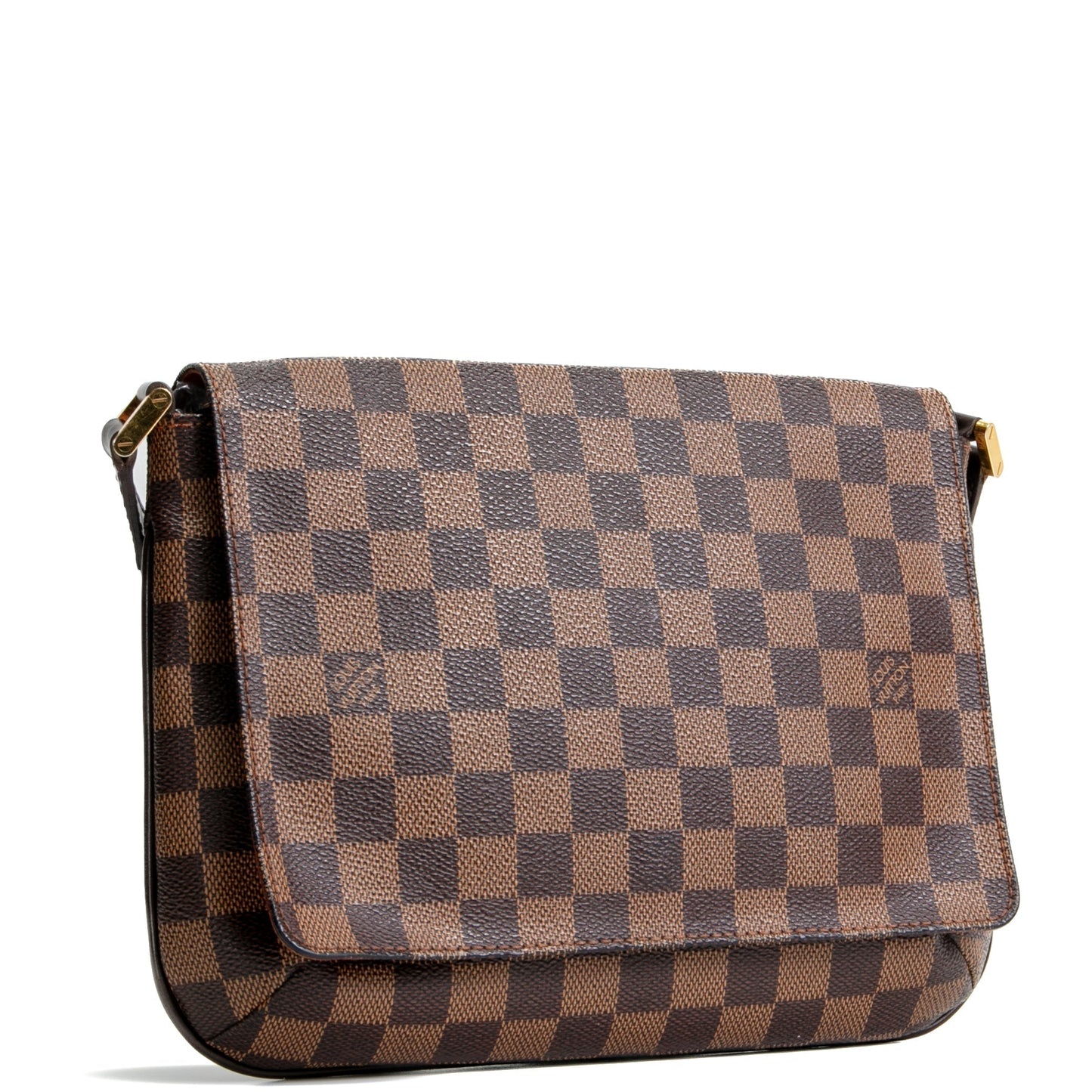 LOUIS VUITTON Musette Tango Damier Ebene - Vintage