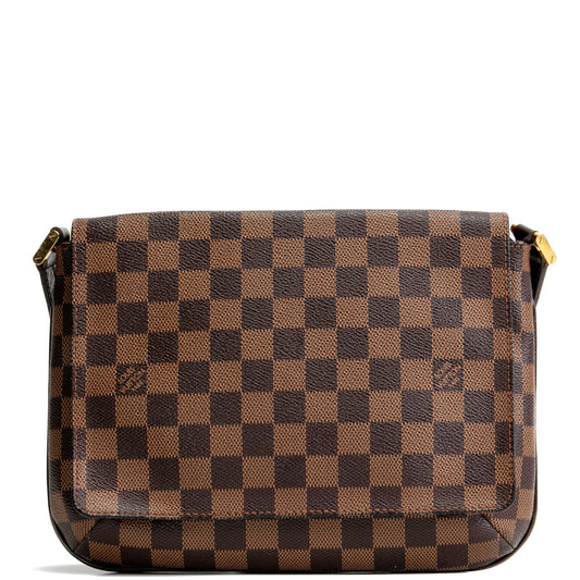 LOUIS VUITTON Musette Tango Damier Ebene - Vintage