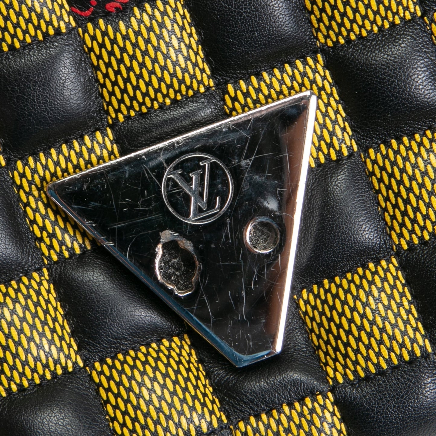 LOUIS VUITTON Limited Edition Damier Quilted Twist BB- Yellow/Black
