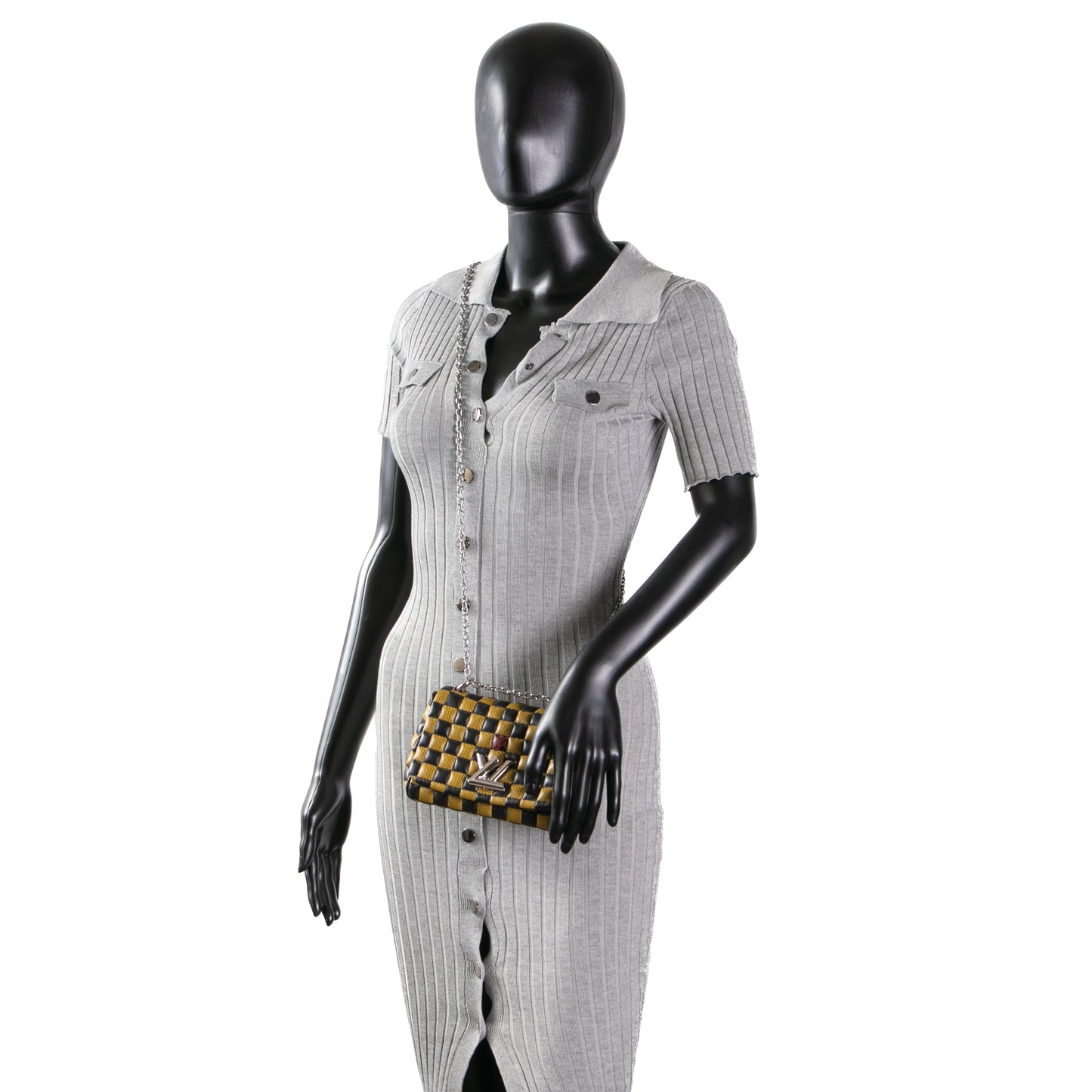 LOUIS VUITTON Limited Edition Damier Quilted Twist BB- Yellow/Black