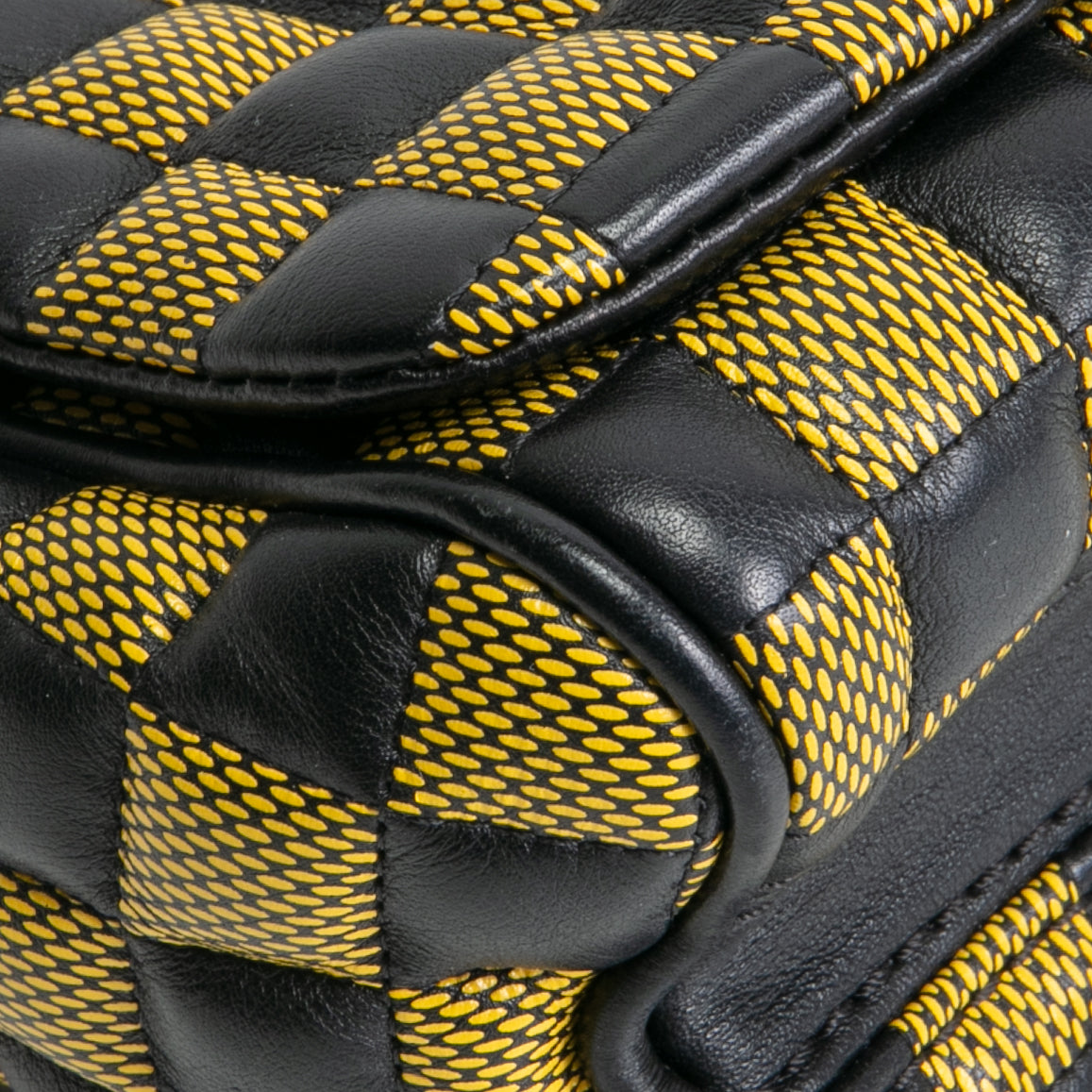 LOUIS VUITTON Limited Edition Damier Quilted Twist BB- Yellow/Black