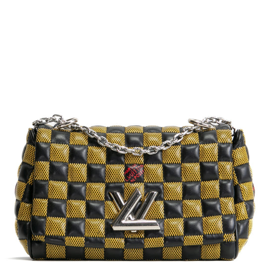 LOUIS VUITTON Limited Edition Damier Quilted Twist BB- Yellow/Black