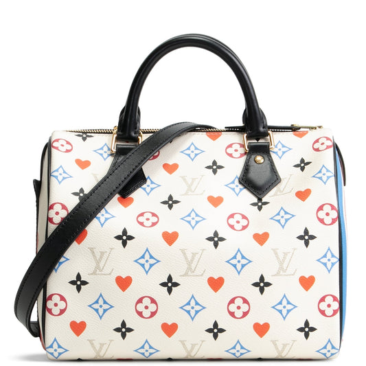LOUIS VUITTON Limited Edition Monogram Game On Speedy Bandouliere 25