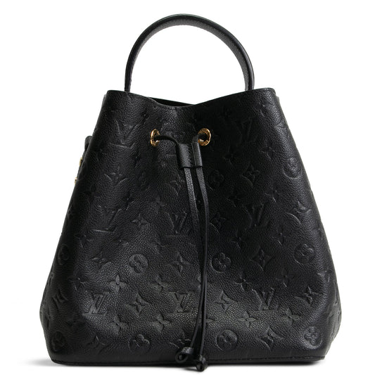 LOUIS VUITTON Monogram Empreinte NeoNoe MM - Black