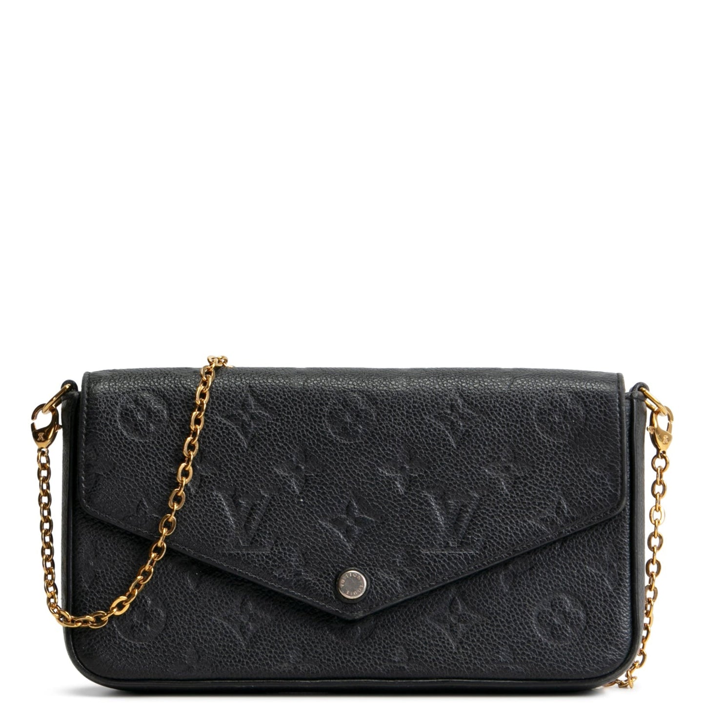LOUIS VUITTON Monogram Empreinte Felicie Pochette - Black OUTLET FINAL SALE