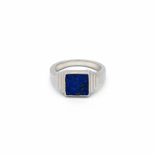 Lapis Lazuli Silver Ring For Men