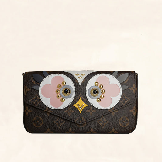 Louis Vuitton | Monogram Canvas Owl Pochette Felicie Chain Wallet | OS