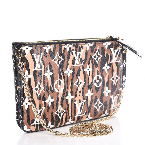 Louis Vuitton | Monogram Giant Jungle Pochette Double Zip Black | M67874