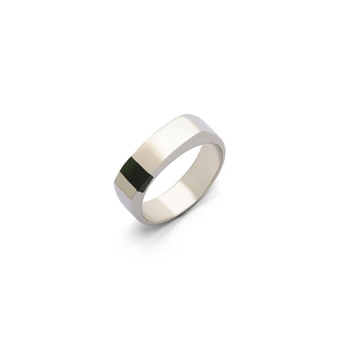 Nephrite Jade Silver Ring For Men