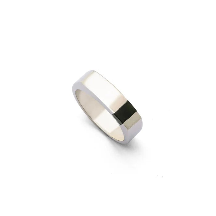 Nephrite Jade Silver Ring For Men