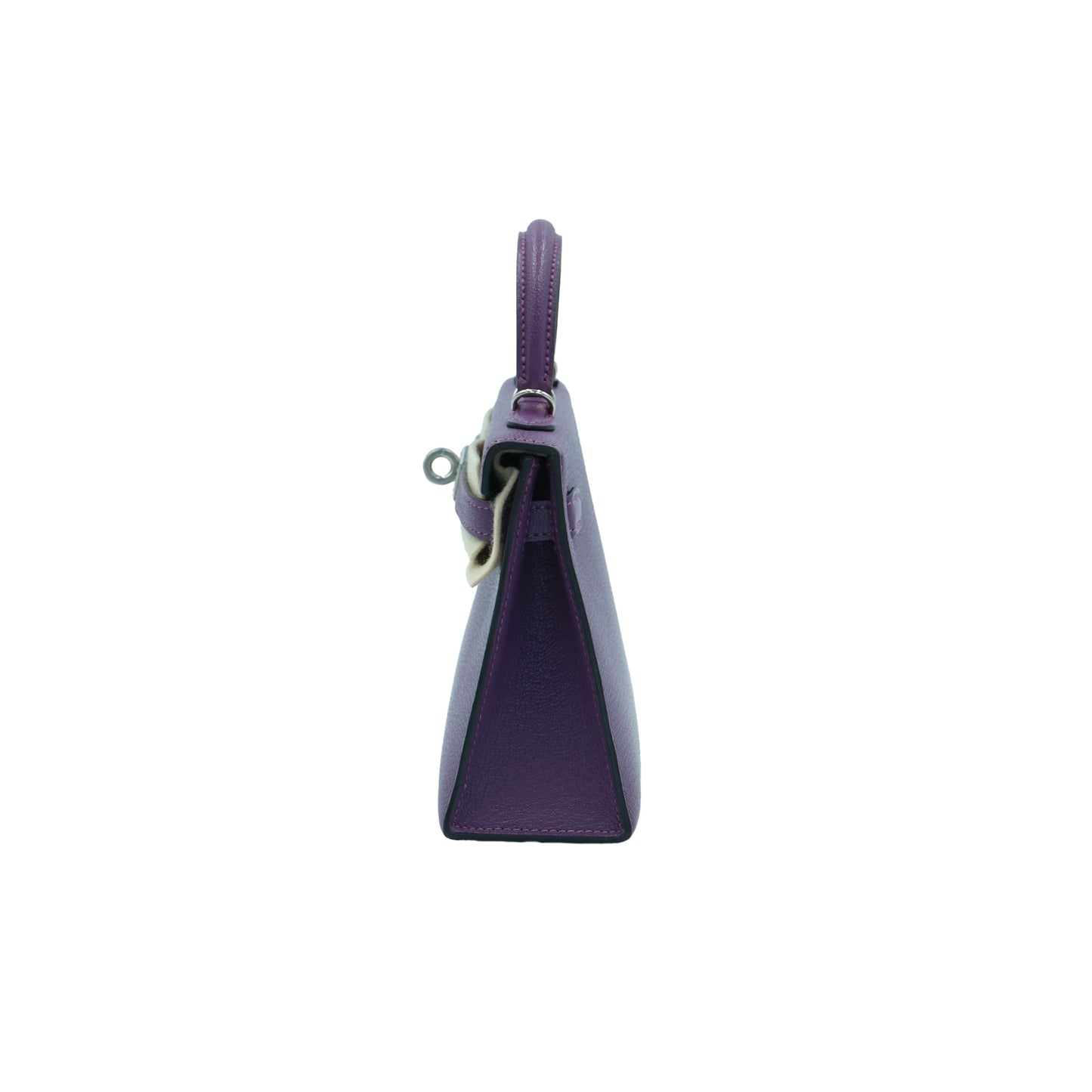 Hermes Mini Kelly II Sellier 20 Anemone Chevre Mysore with Palladium Hardware