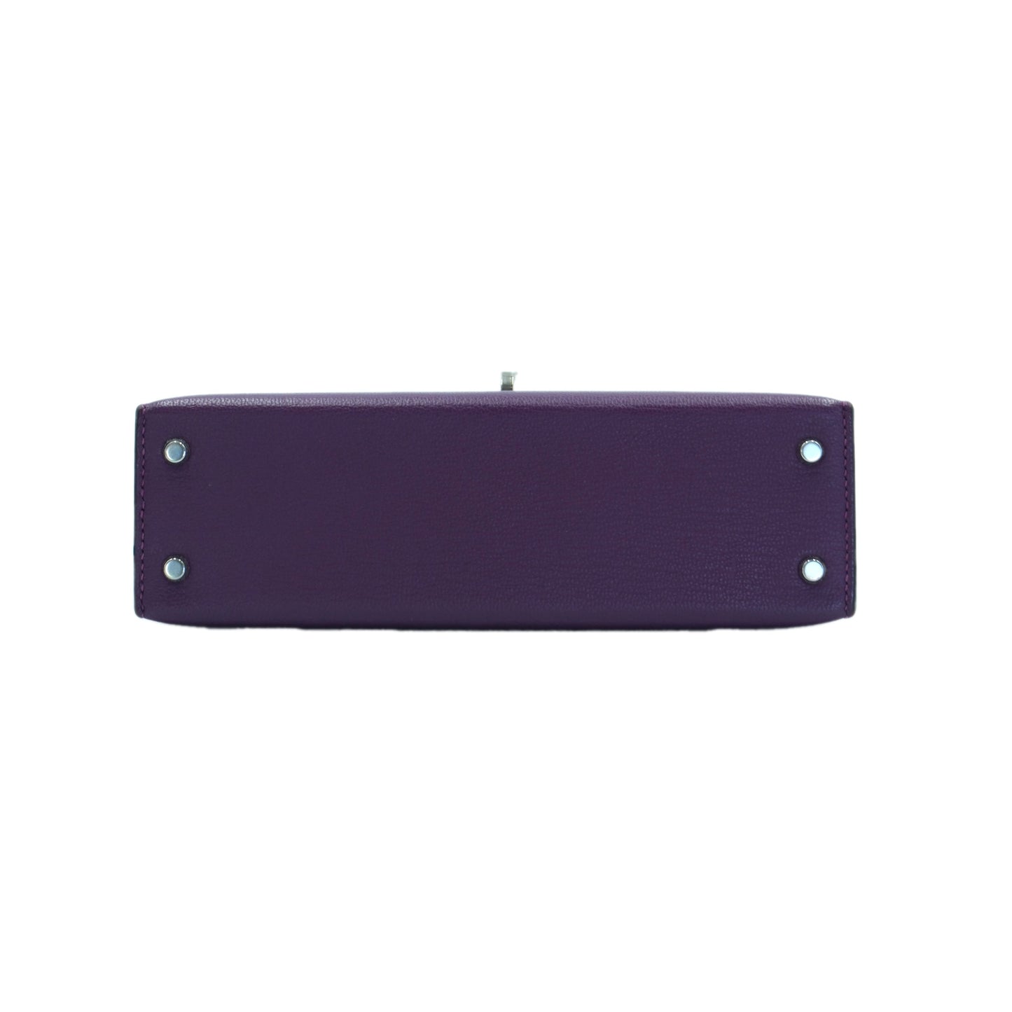 Hermes Mini Kelly II Sellier 20 Anemone Chevre Mysore with Palladium Hardware