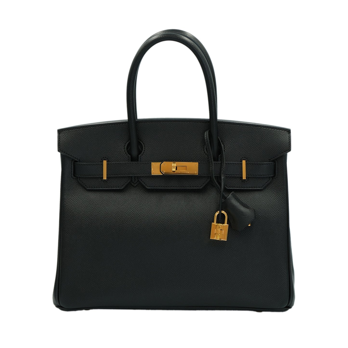 Hermes Birkin 30 Black Epsom With Gold Hardware