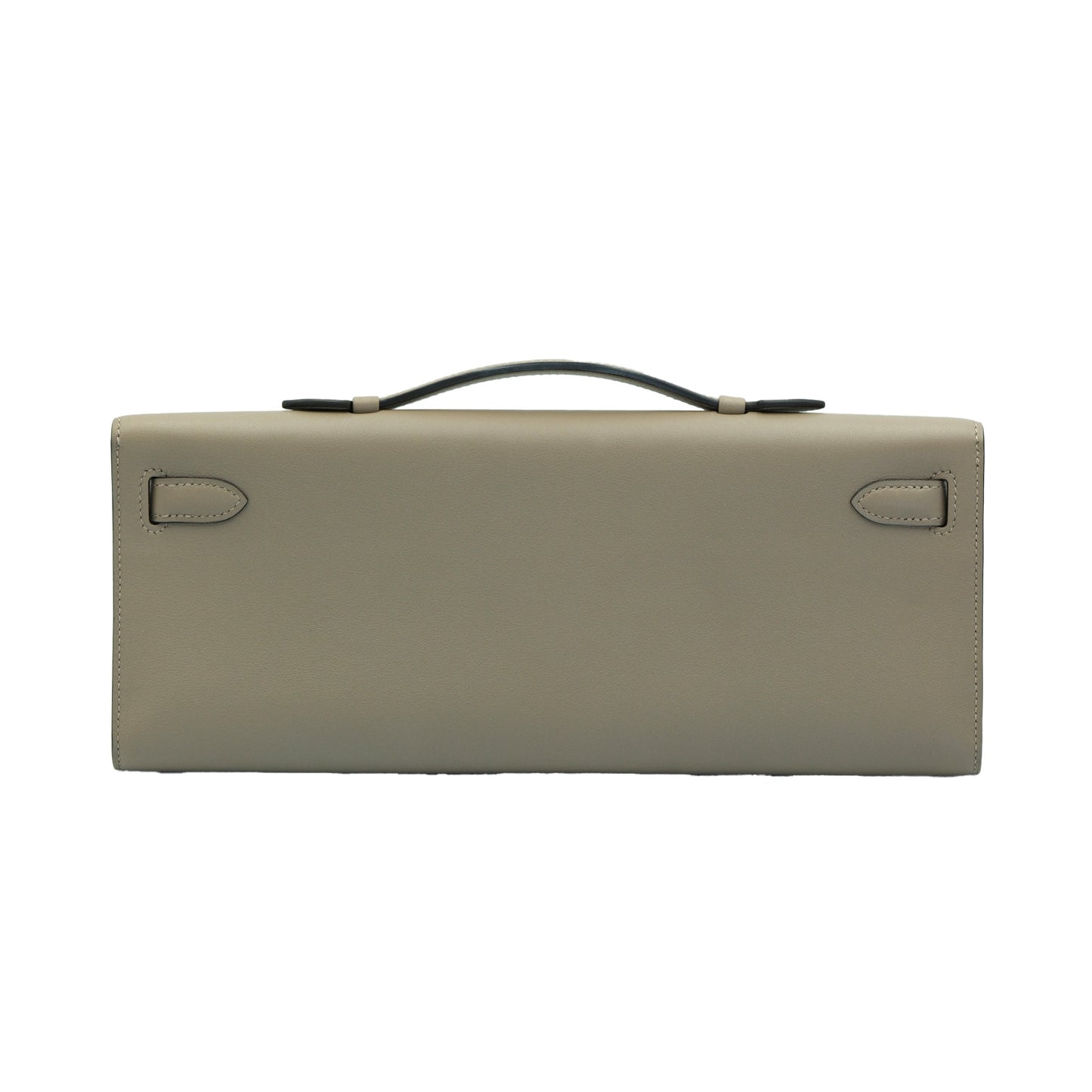 Hermes Kelly Cut Gris Asphalt Swift with Gold Hardware