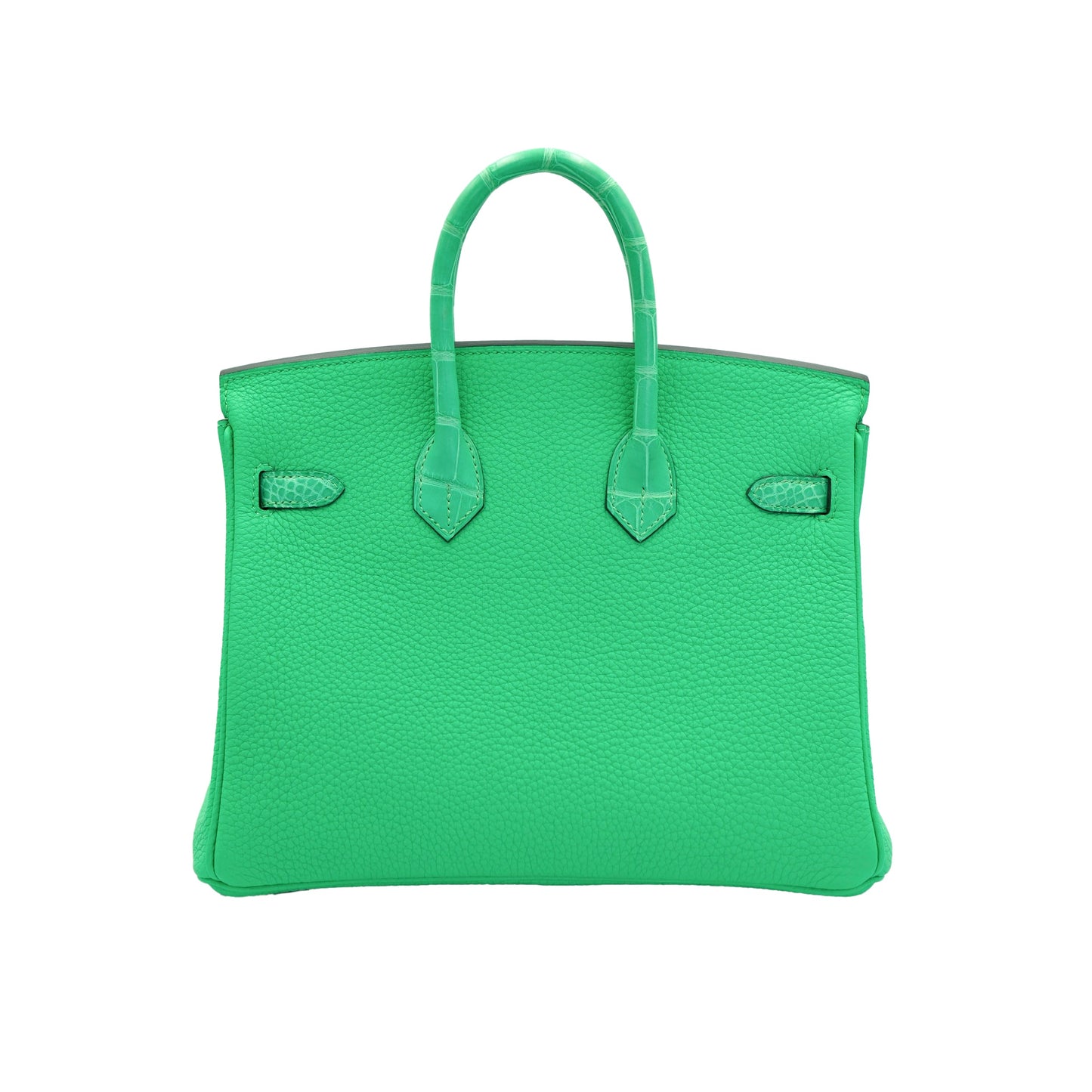 Hermes Birkin 25 Vert Comics Togo and Matte Alligator Touch with Palladium Hardware