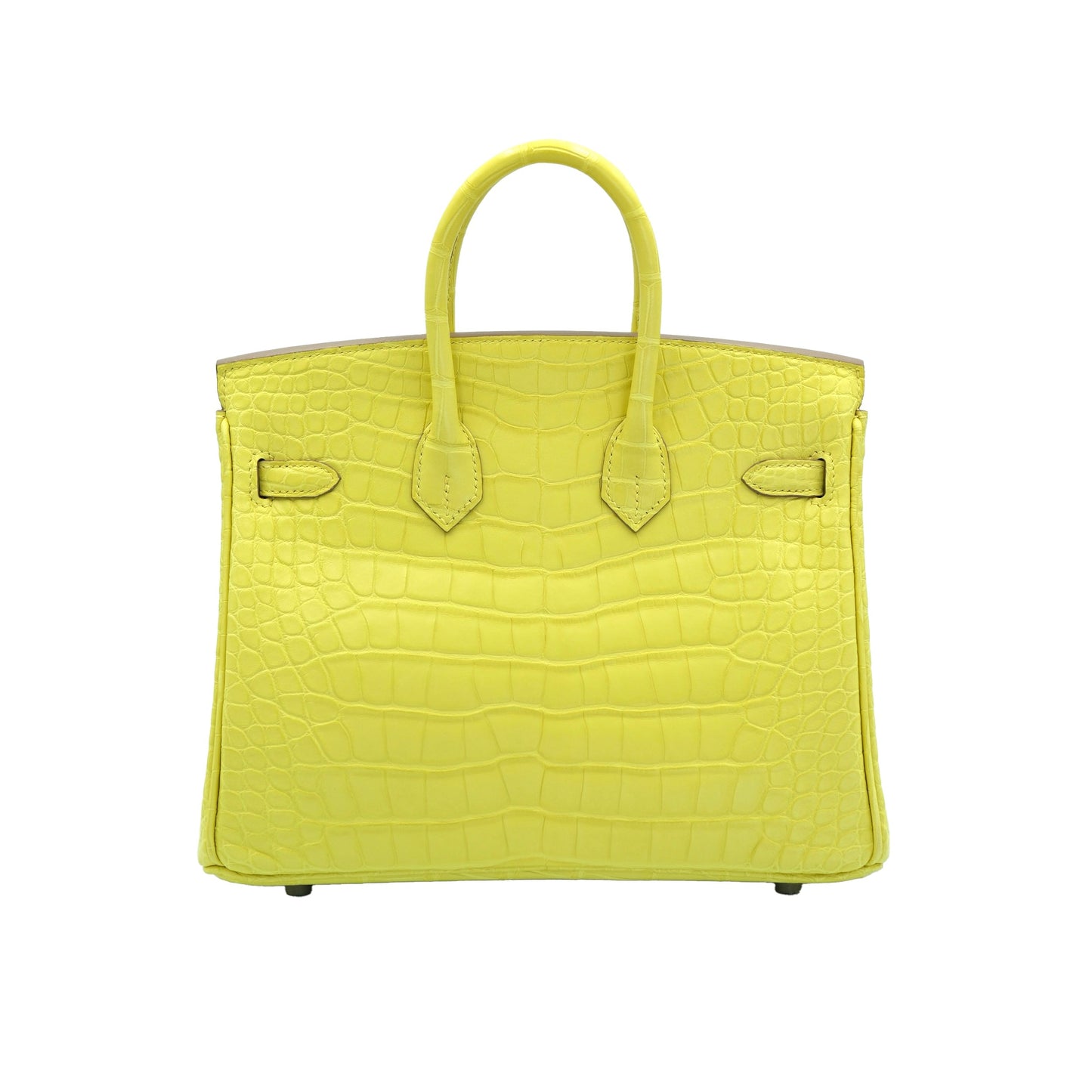 Hermes Birkin 25 Lime Matte Alligator with Palladium Hardware