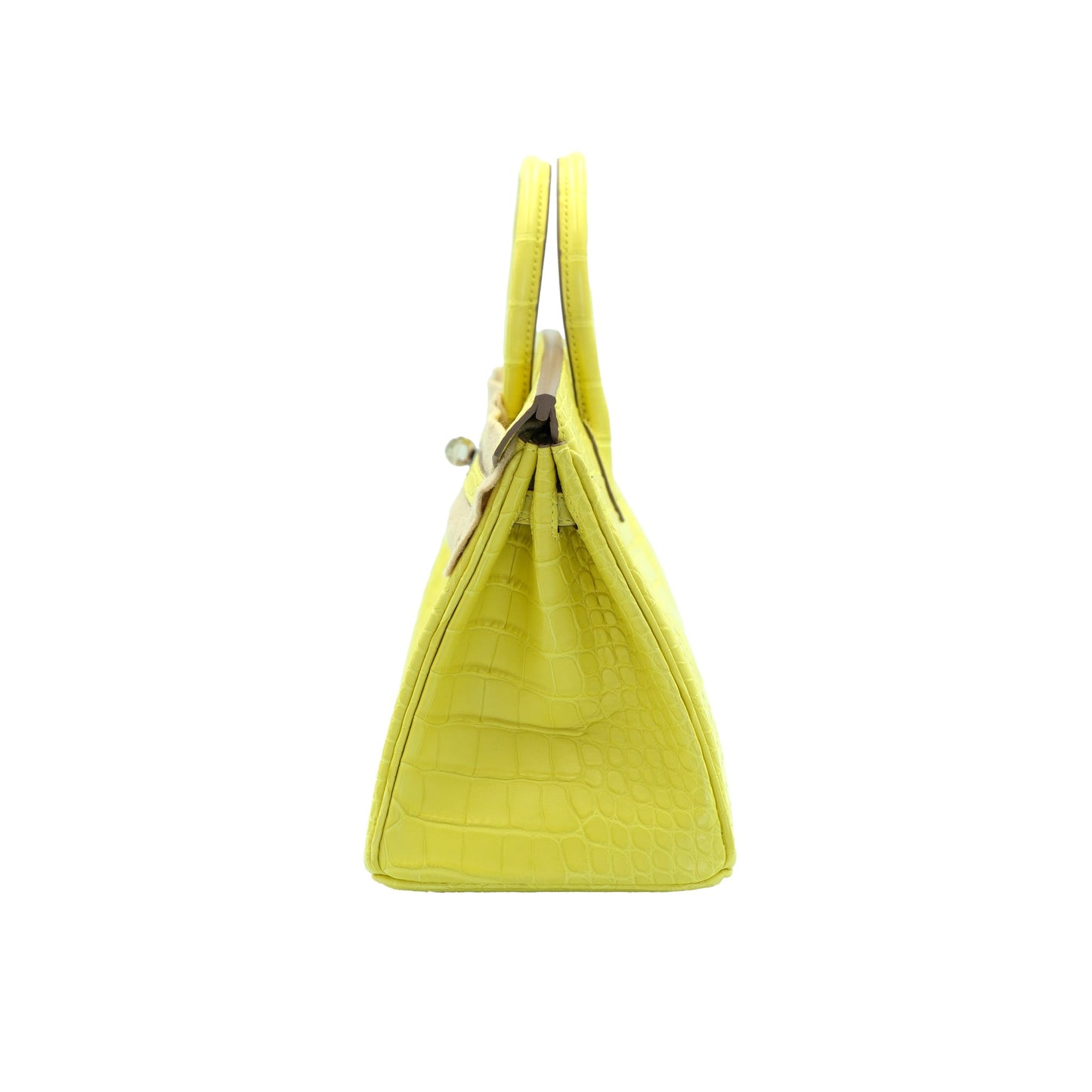 Hermes Birkin 25 Lime Matte Alligator with Palladium Hardware