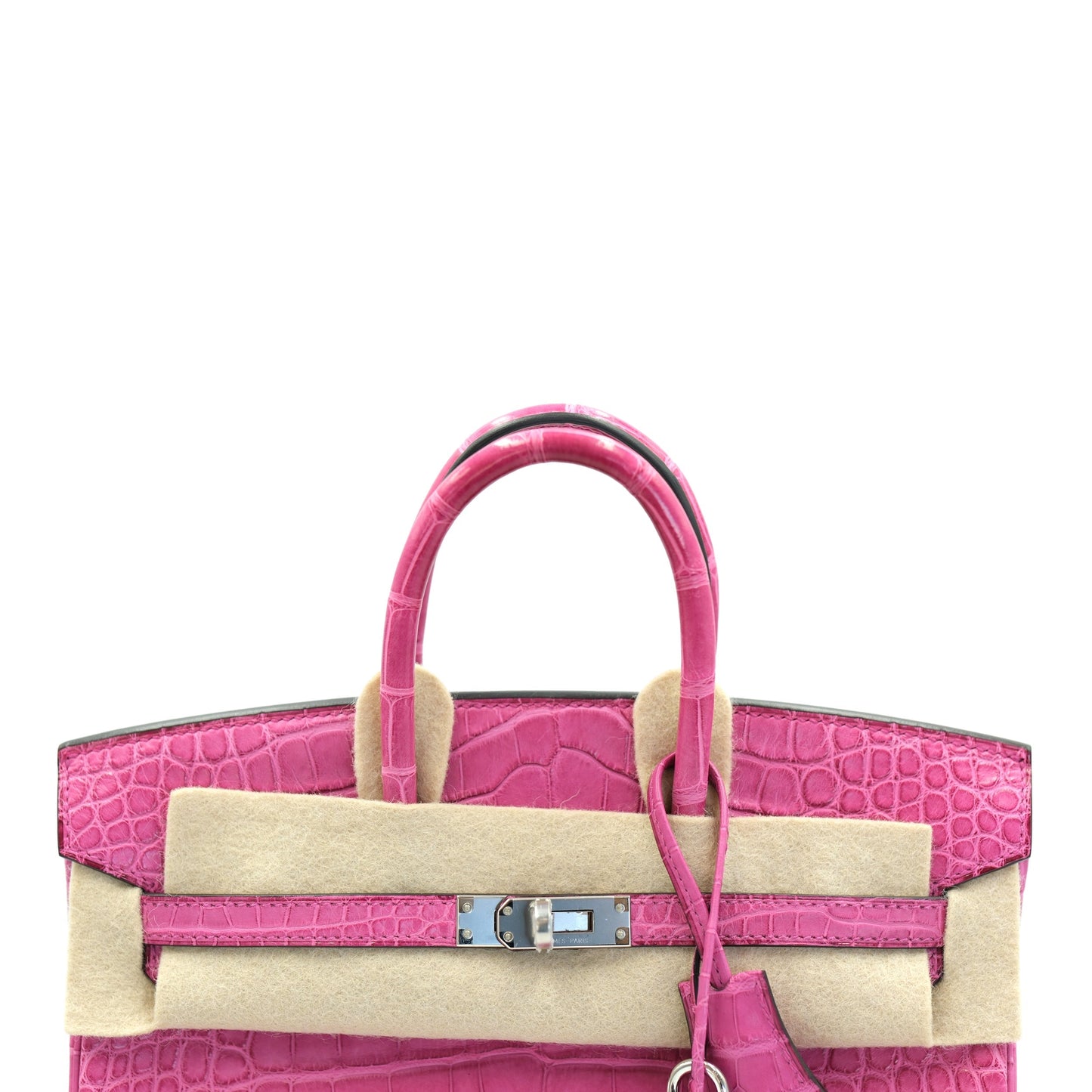 Hermes Birkin 25 Rose Sheherazade Matte Alligator Palladium Hardware