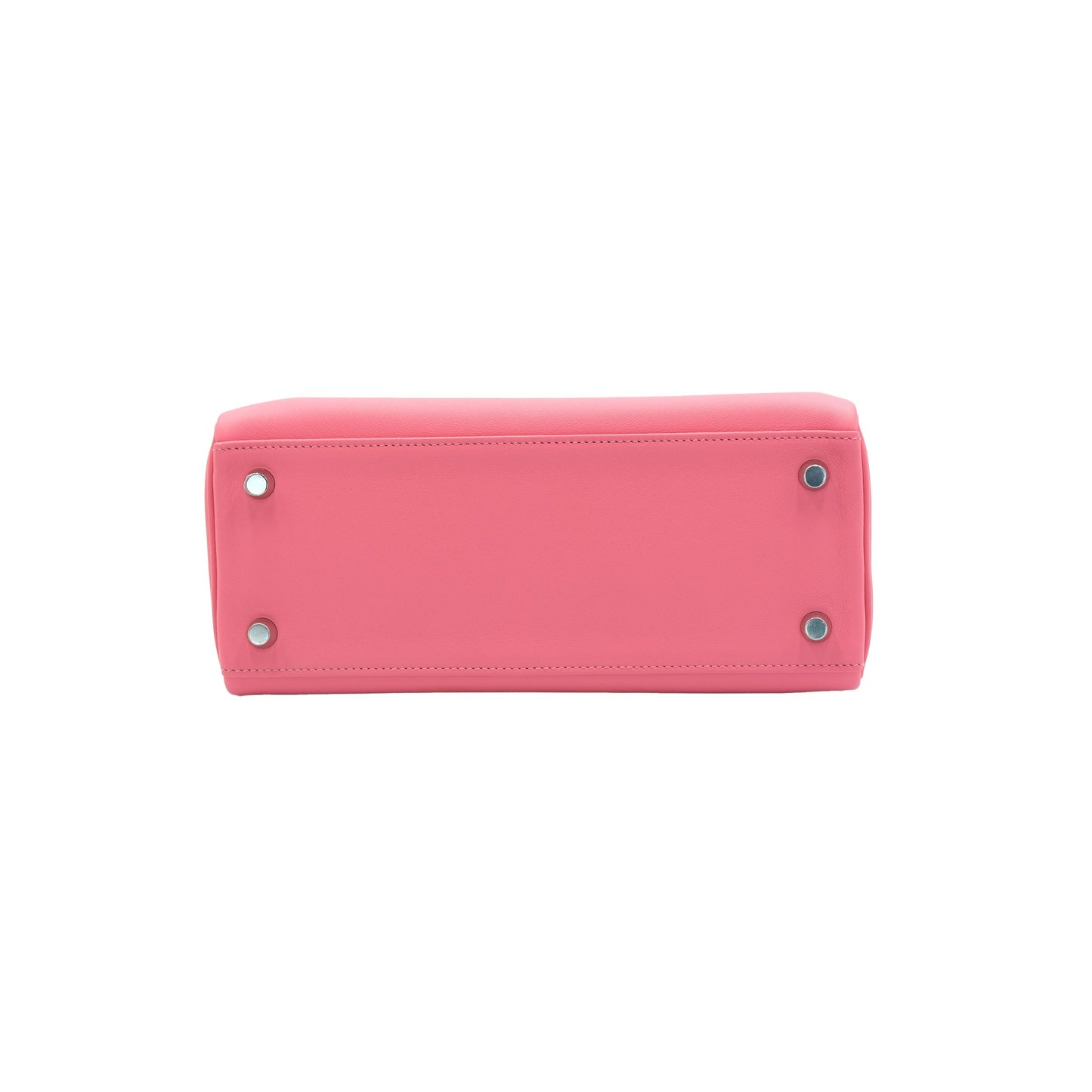 Hermes Kelly 25 Retourne Pink Azalee Swift Leather with Palladium Hardware