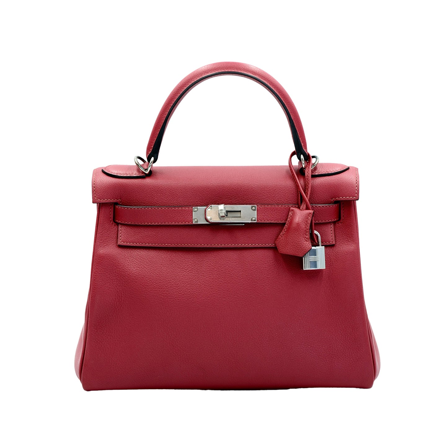 Hermes Kelly 28 Retourne Rubis Evergrain with Palladium Hardware