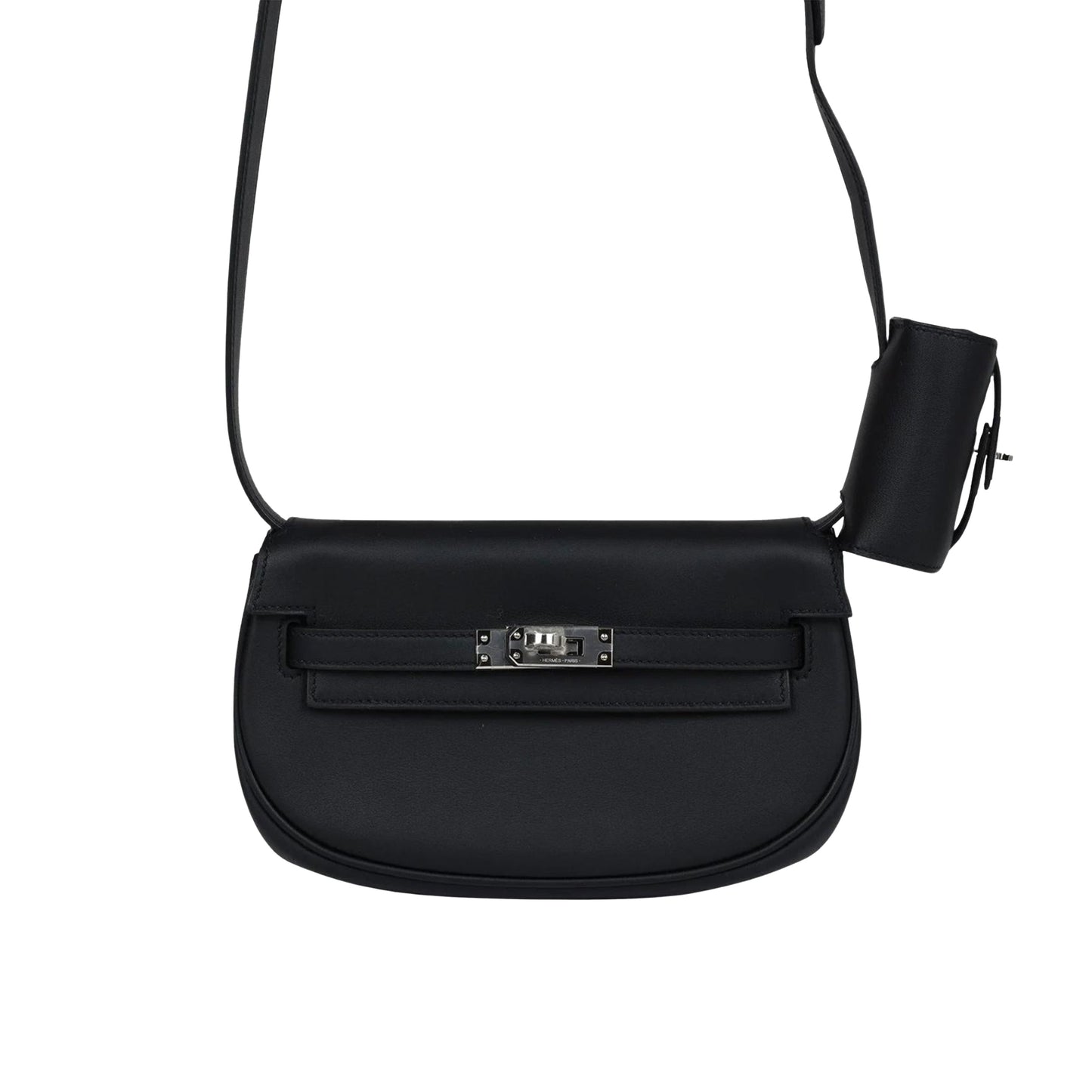 Hermes Kelly Moove Noir Swift with Palladium Hardware