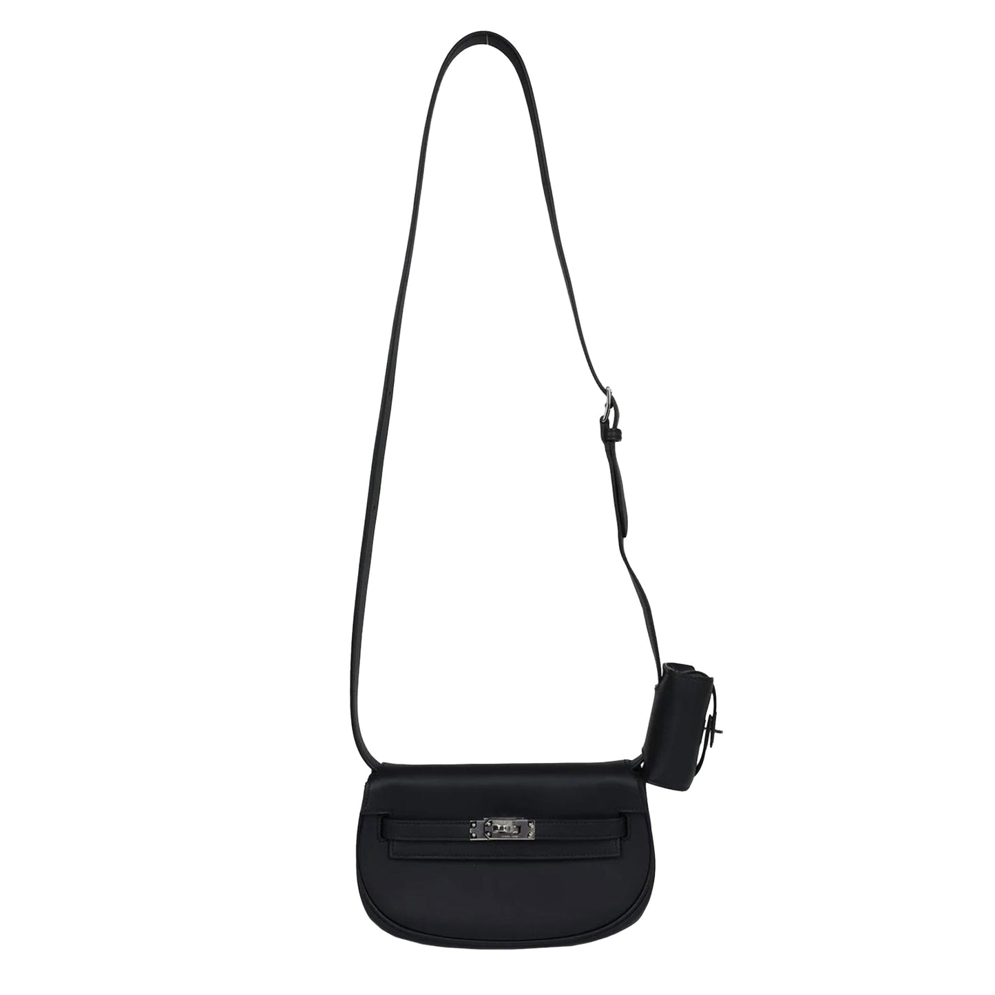 Hermes Kelly Moove Noir Swift with Palladium Hardware