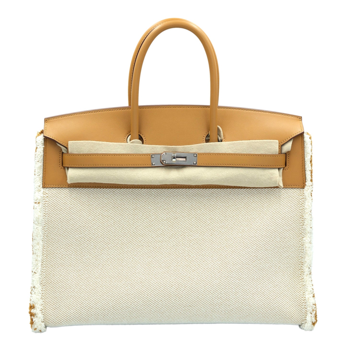 Hermes Birkin 35 'Fray Fray' Desert Sesame with Palladium Hardware