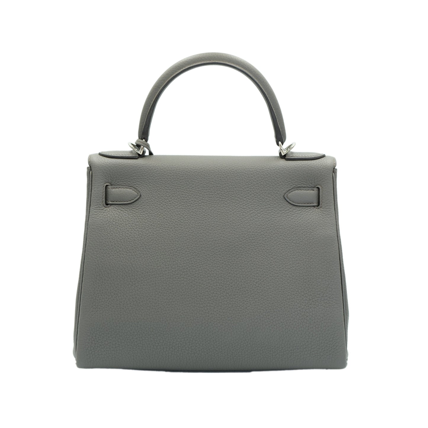 Hermes Kelly 28 Retourne Gris Meyer Togo with Palladium Hardware
