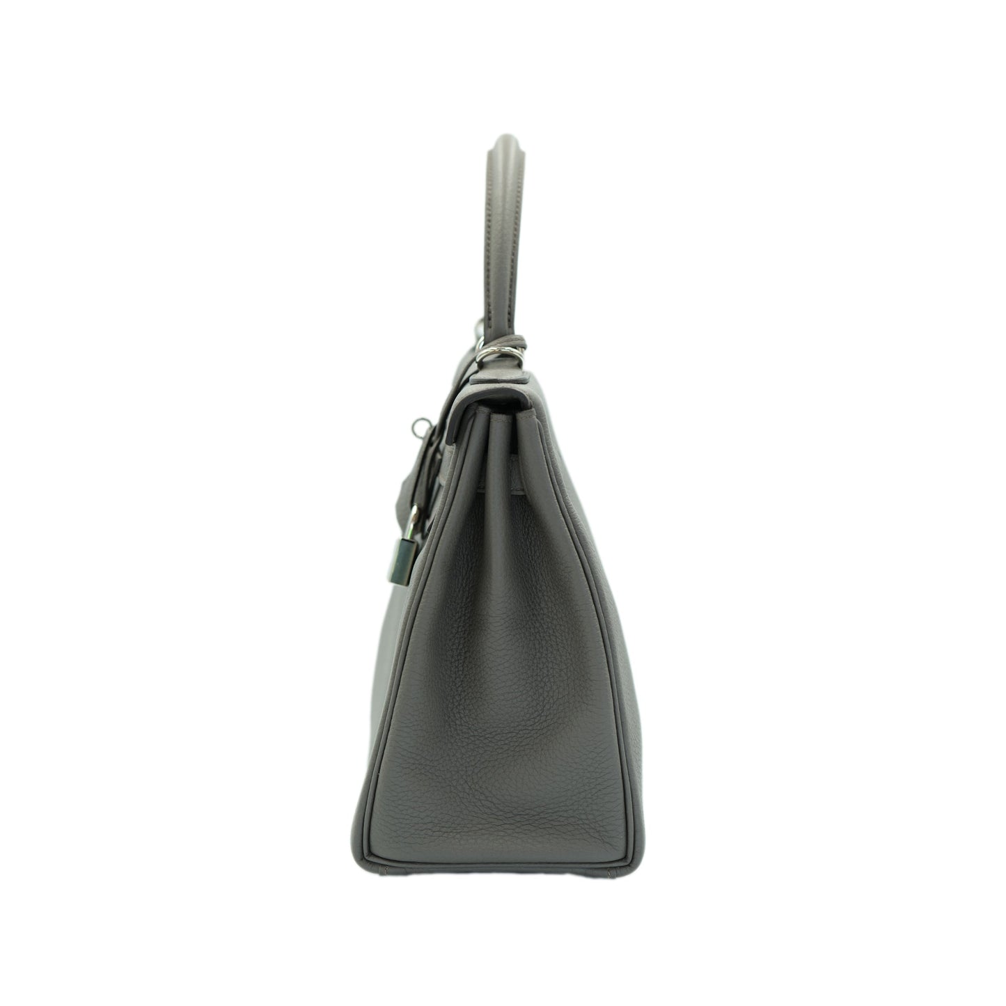 Hermes Kelly 28 Retourne Gris Meyer Togo with Palladium Hardware
