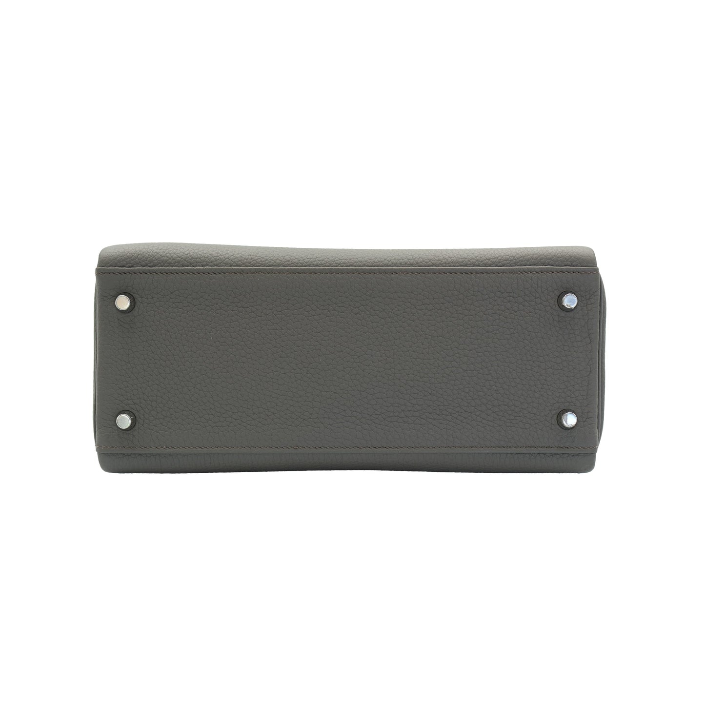 Hermes Kelly 28 Retourne Gris Meyer Togo with Palladium Hardware