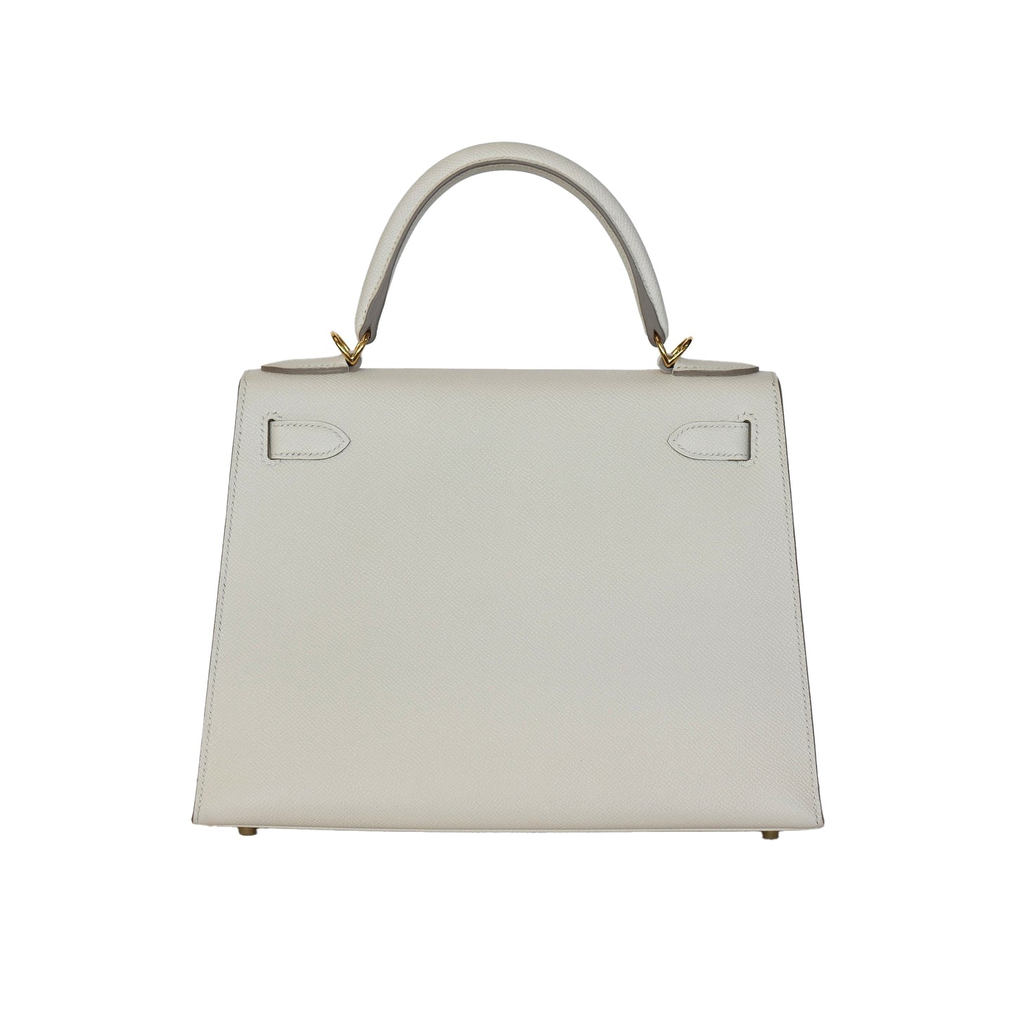 Hermes Kelly 28 Sellier Craie Epsom with Gold Hardware