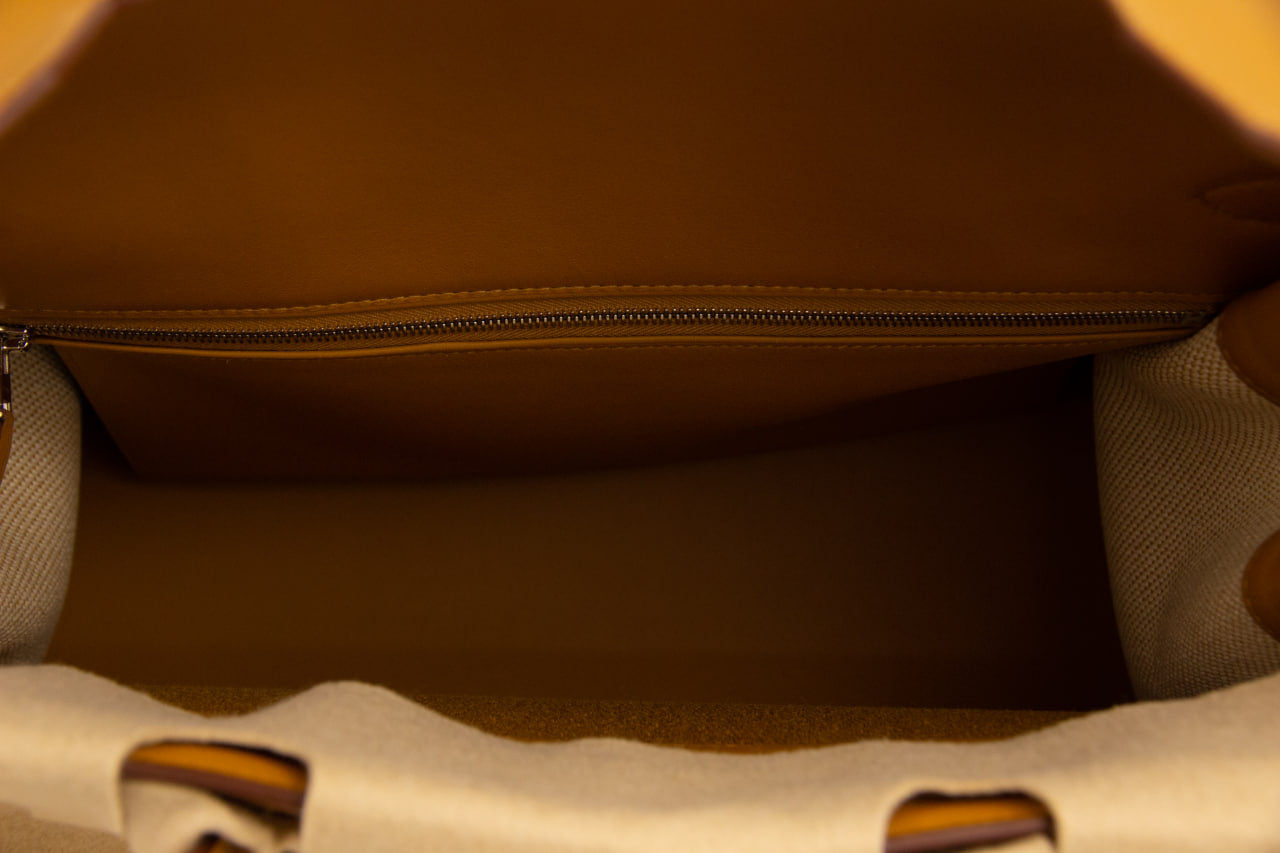 Hermes Birkin 35 'Fray Fray' Desert Sesame with Palladium Hardware